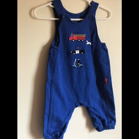Le Top FirefighterPolice appliqué Cotton Overalls - Picture 3 of 8